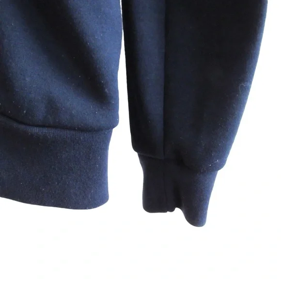 Polo Ralph Lauren Men’s Navy Blue Gold Crest Double Knit Hoodie Sweatshirt Small - Picture 5 of 12